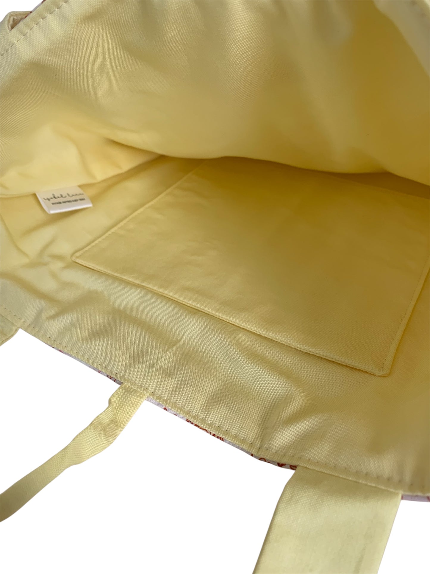 Rabbit Garden Frill Quilted Cotton Tote Bag