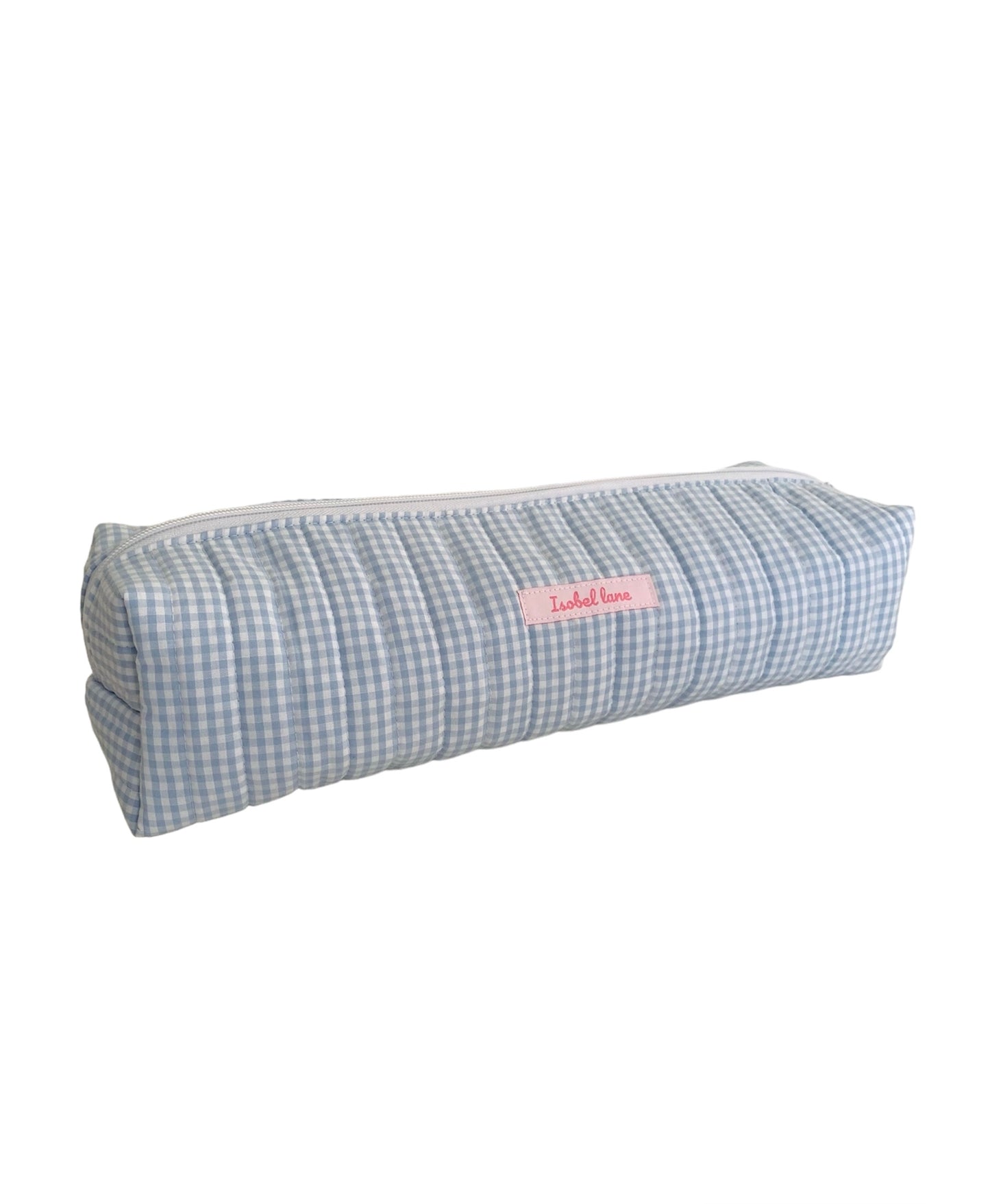 Blue Gingham Hair Tools Bag