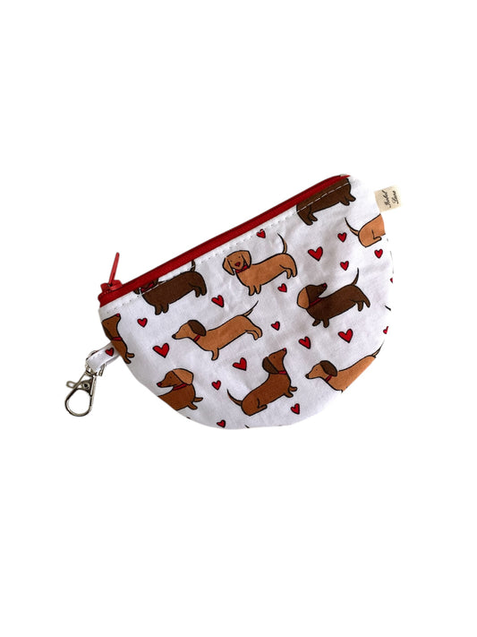 Sausage Dog Coin Purse Zipper Pouch