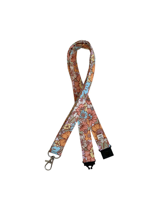 Summer Floral Cotton Breakaway Lanyard