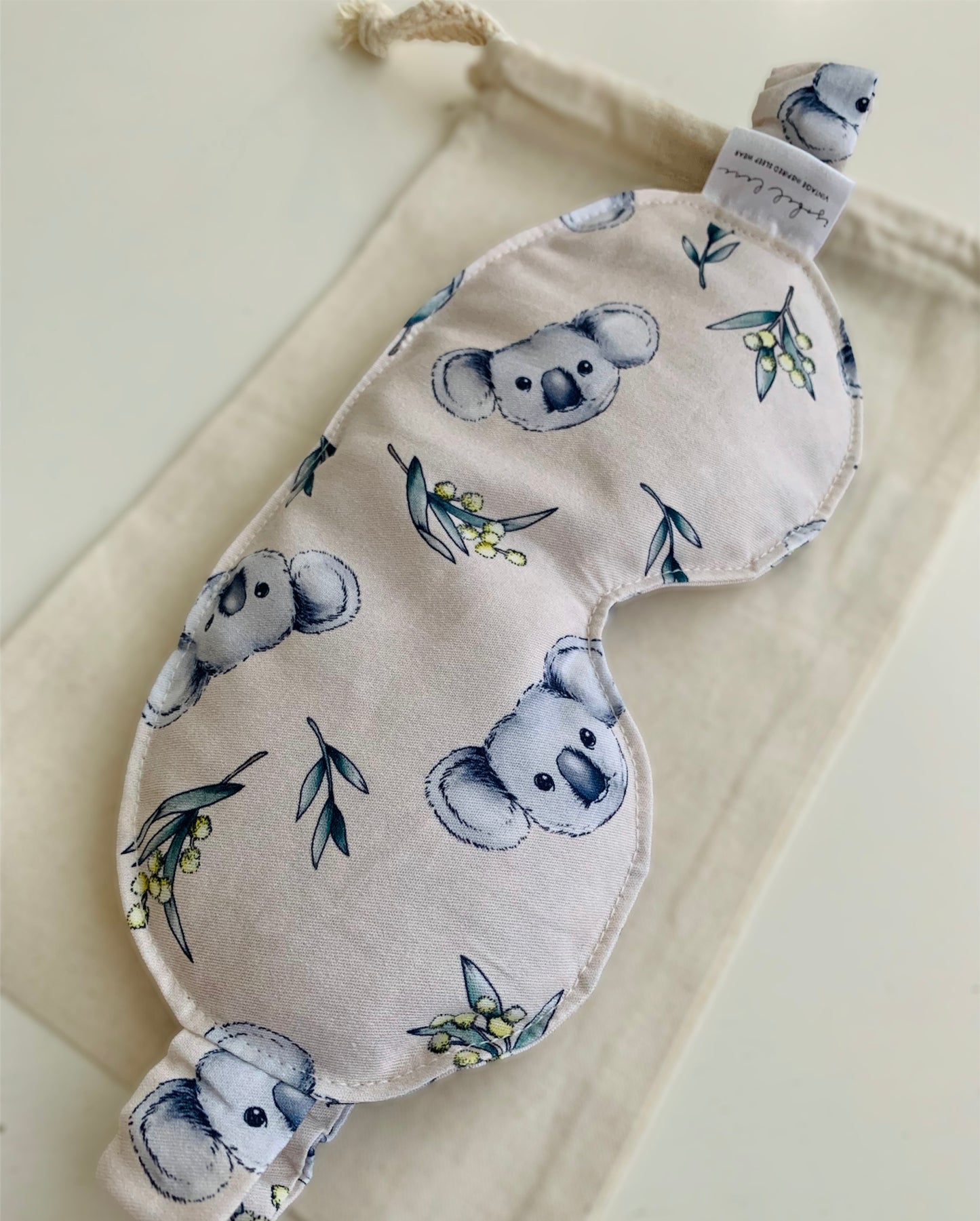 Koala Wattle Wheat And Lavender Cotton Eye Pillow