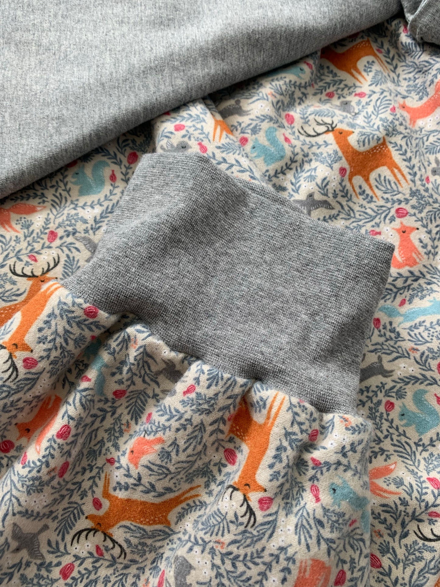Womens Flannelette Woodland Creatures Deer Pyjama Set
