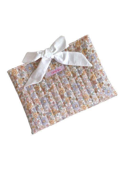 Spring Pastel Quilted Book Sleeve
