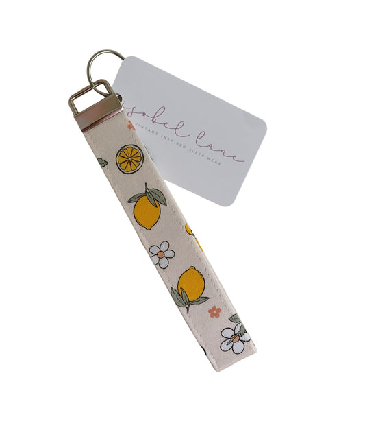 Lemon Wristlet Key Chain