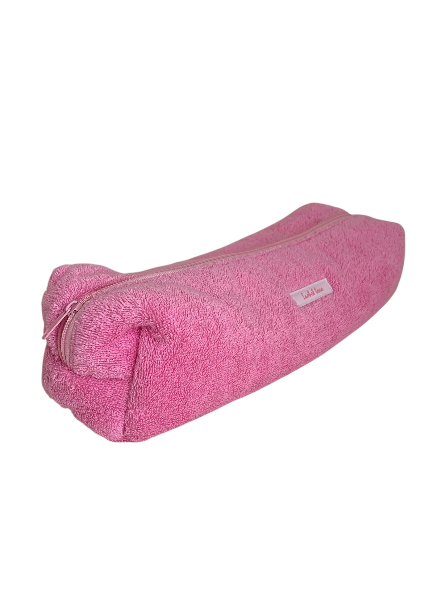 Pink Terry Towelling Hair Tools Bag