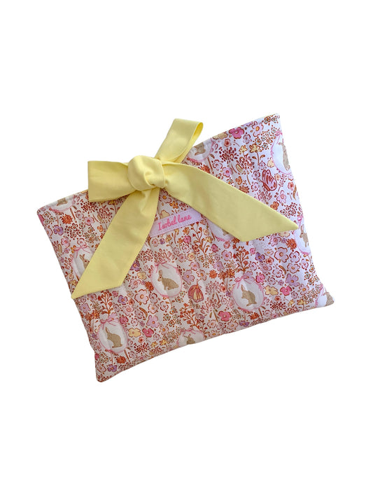 Rabbit Garden Quilted Book Sleeve