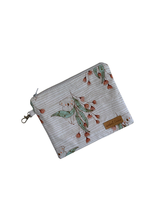 Sleep Koala Cotton Zipper Pouch