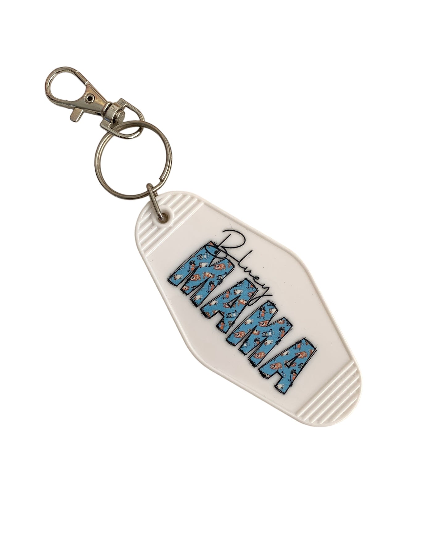 Bluey Mama White Motel Key Chain