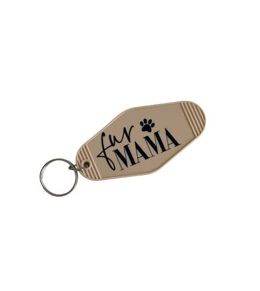 Fur Mama Cappuccino Motel Key Chain