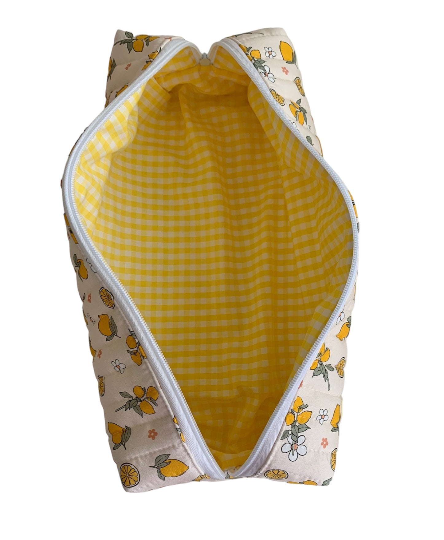 Lemon Print Hair Tools Bag