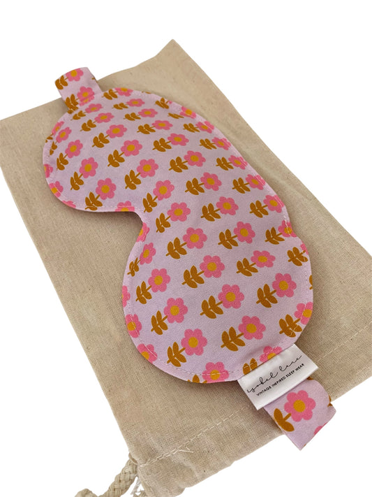 Pink Flowers Wheat And Lavender Cotton Eye Pillow