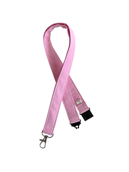 Pink Cotton Breakaway Lanyard