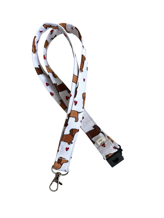Dachshund Cotton Breakaway Lanyard
