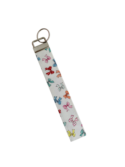 Ribbon Bow Wristlet Key Chain