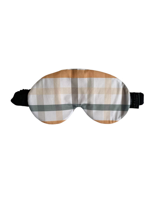Boho Check Cotton Sleep Eye Mask