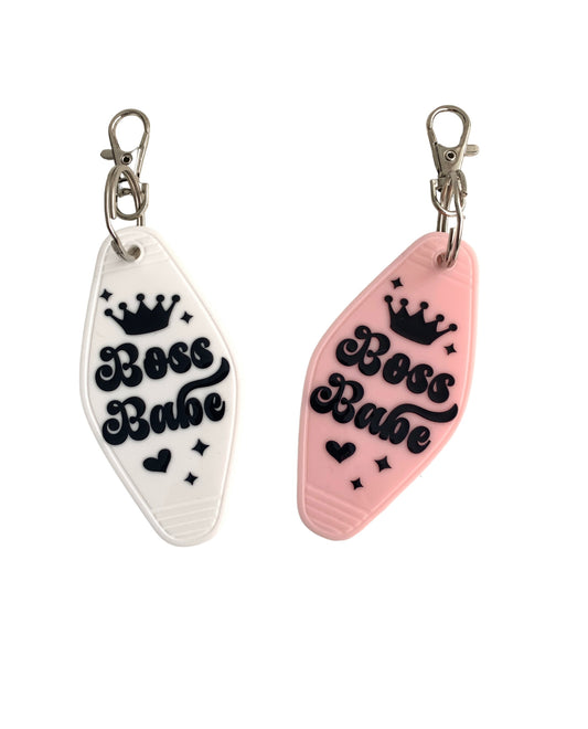 Boss Babe Motel Key Chain