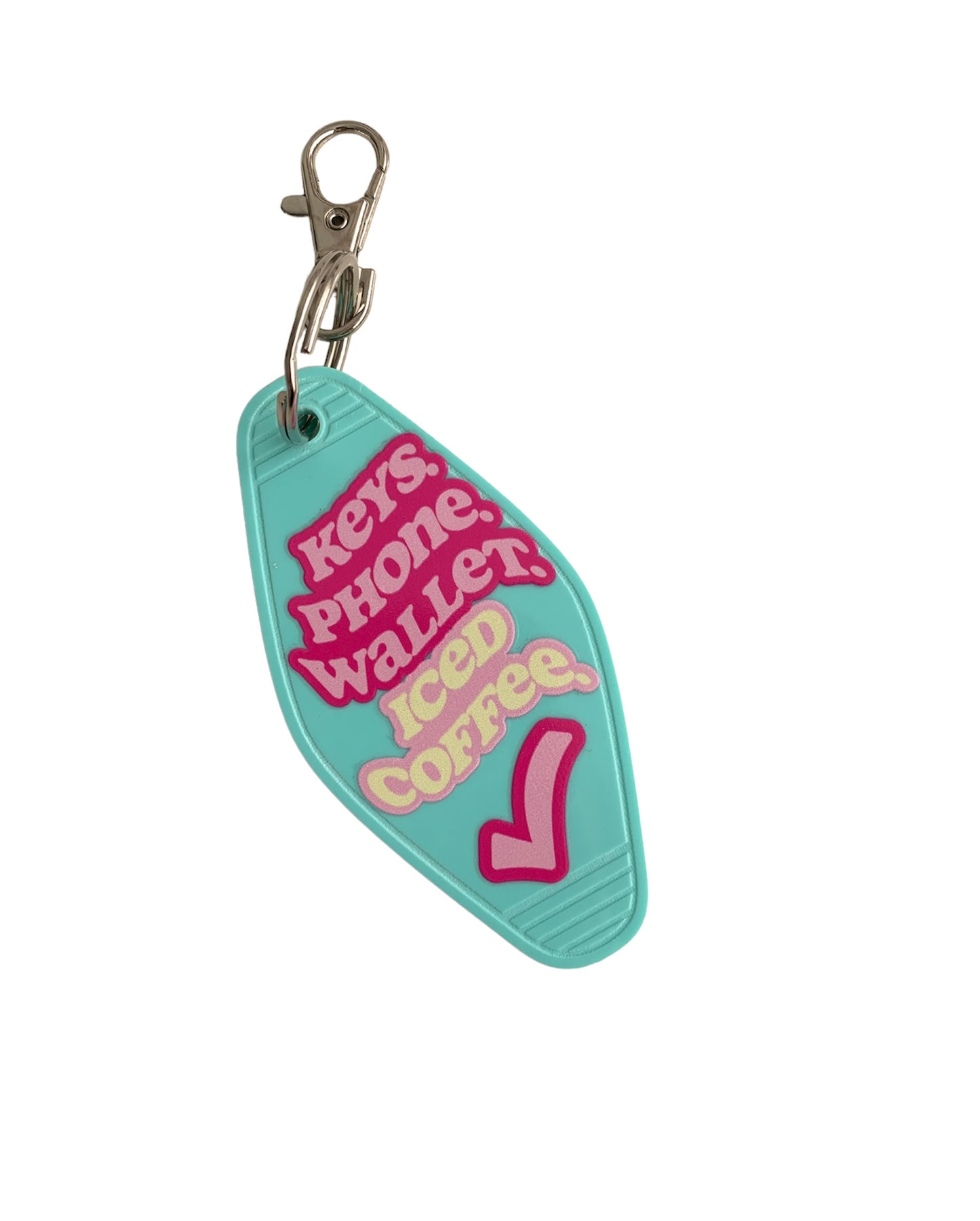 Key Wallet Phone Teal Motel Key Chain