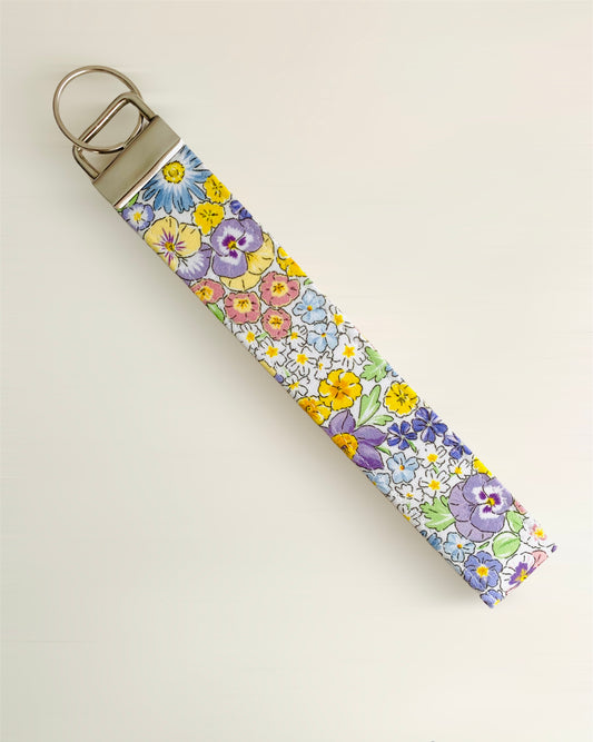 Floral Bouquet Wristlet Key Chain