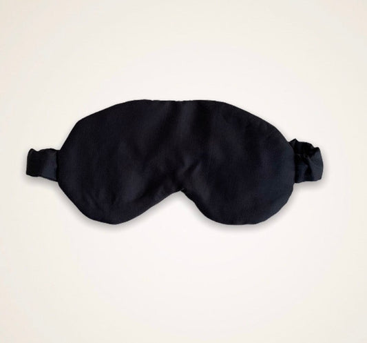 Black Pure Silk Sleep Eye Travel Mask