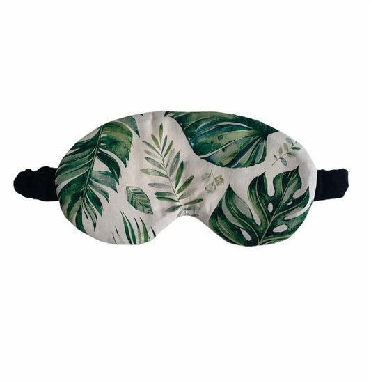 Green Tropical Plant Lover Cotton Sleep Eye Mask