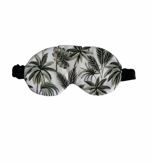 Tropical Green Plant Palm Tree Cotton Sleep Eye Travel Mask