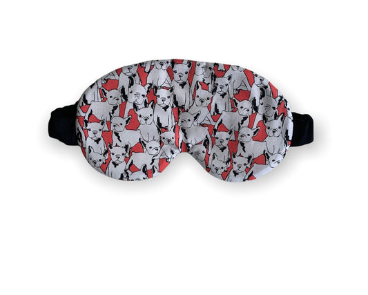 French Bulldog Frenchie Cotton Sleep Eye Travel Mask