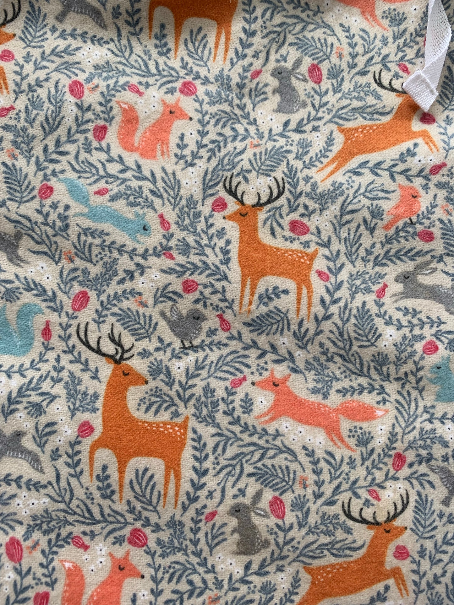 Womens Flannelette Woodland Creatures Deer Pyjama Set