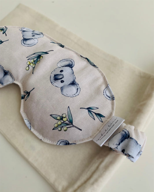 Koala Wattle Wheat And Lavender Cotton Eye Pillow