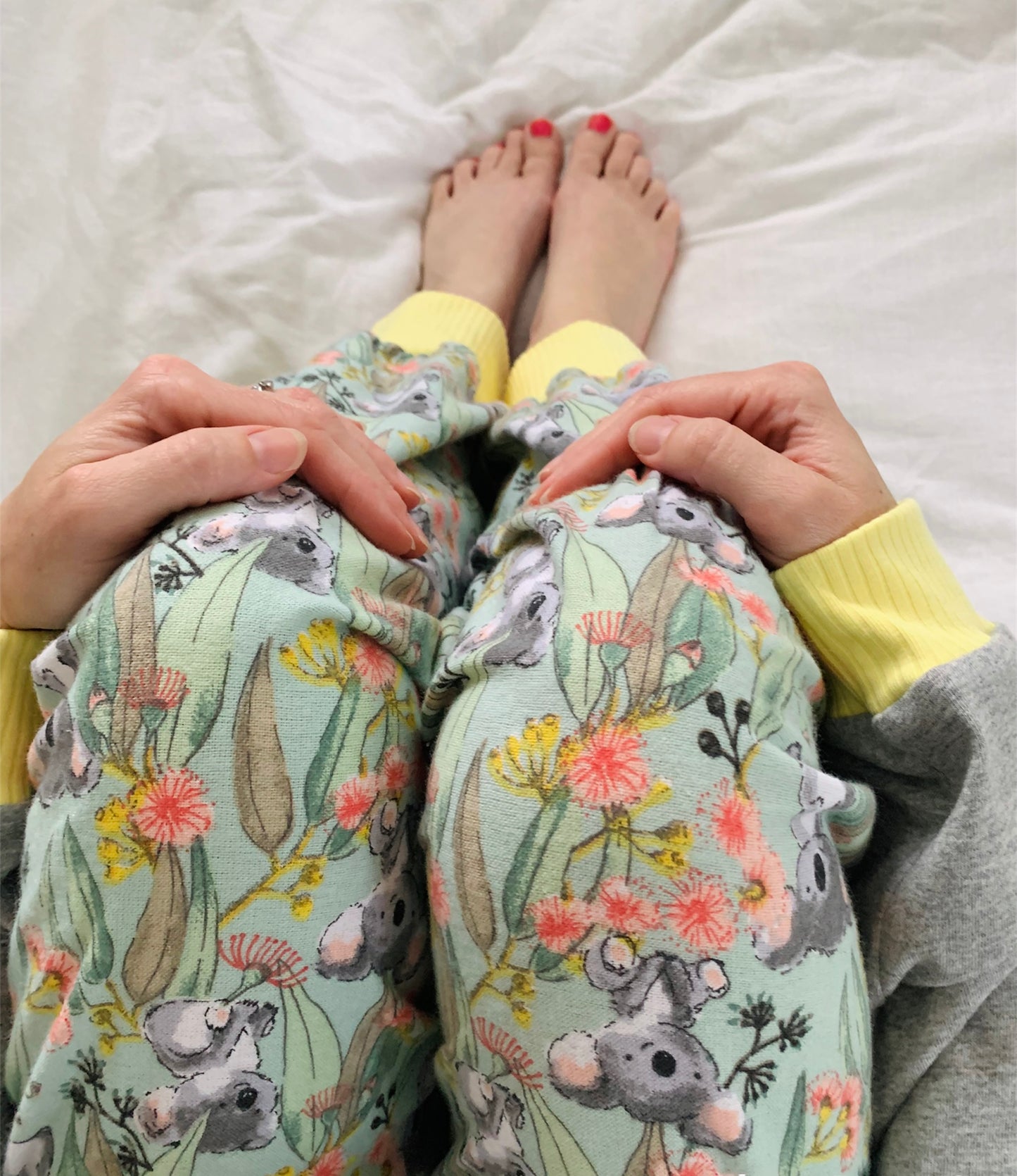 Womens Koala Cotton Flannelette Pyjama Set