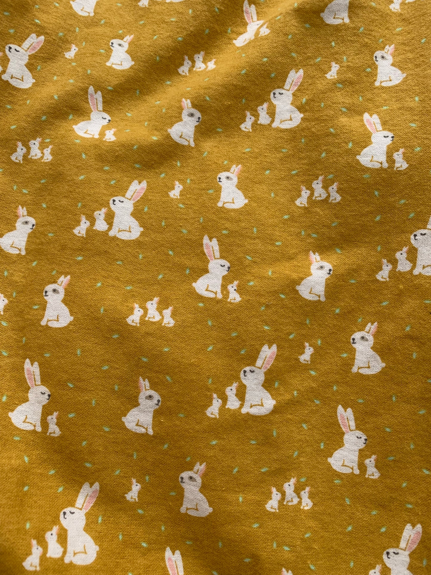 Womens Bunny Rabbit Flannelette Pyjama Set