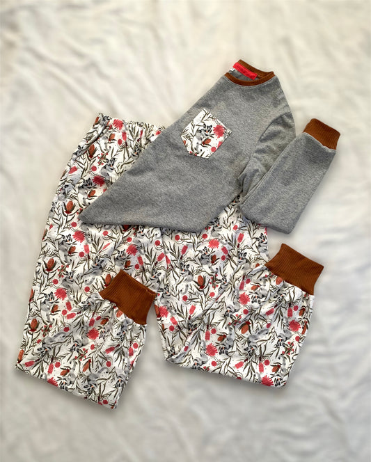 Womens Possum Cotton Flannelette Pyjama Set