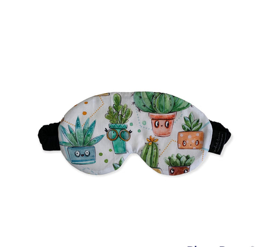 Succulent cactus plant Cotton Sleep Eye Mask